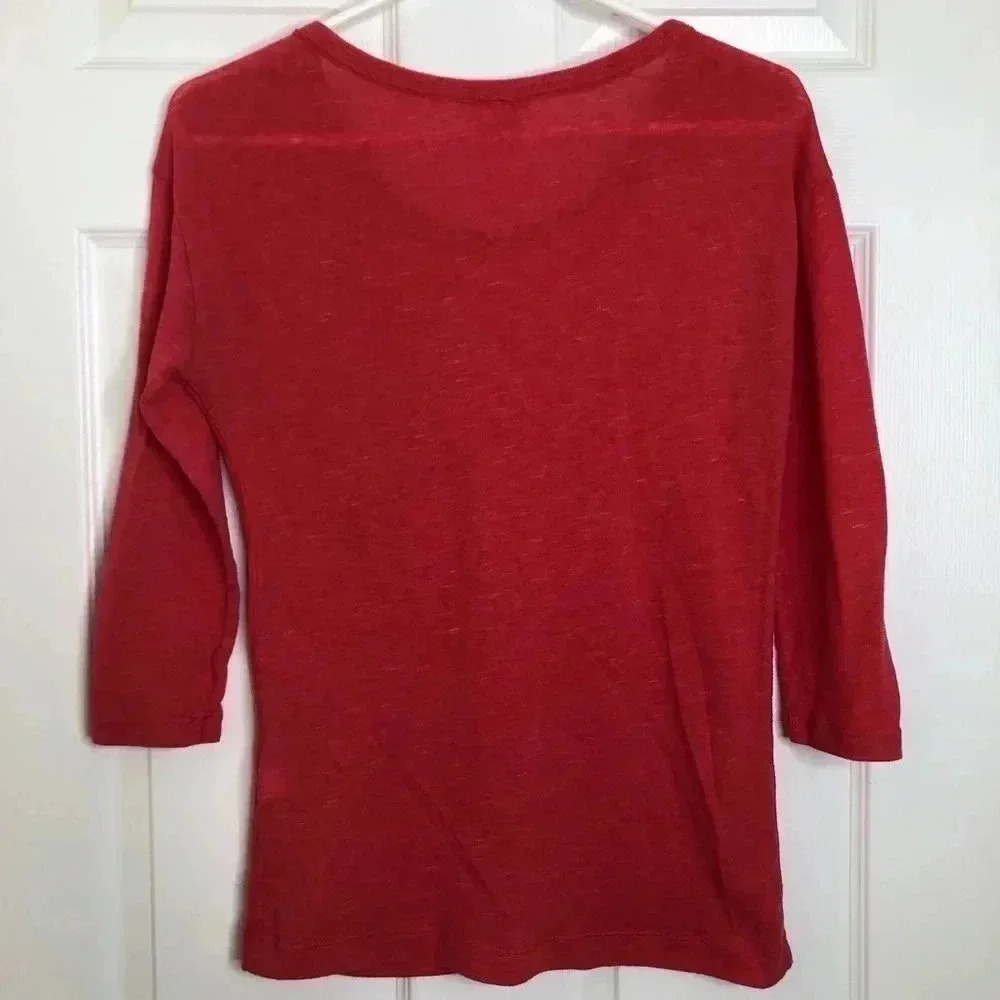 Joe Fresh Shirt Reddish Orange Size Extra Small - Picture 11 of 16